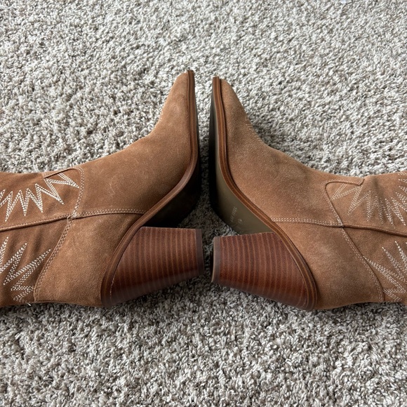 Marc Fisher Women's Rogers Western Cowgirl Cowboy Booties in Brown Size 9.5 - Picture 6 of 9
